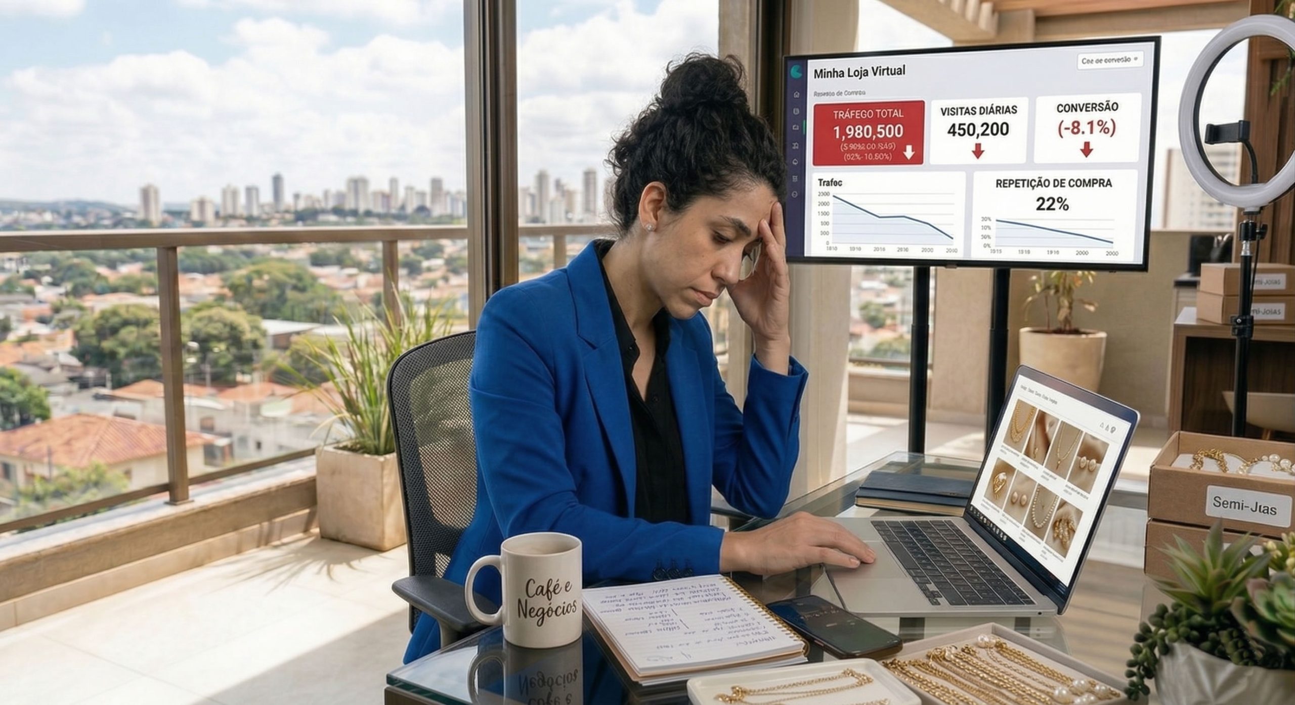 O Ciclo da Exaustão Digital: Por que você sente que trabalha muito e vende pouco na internet?