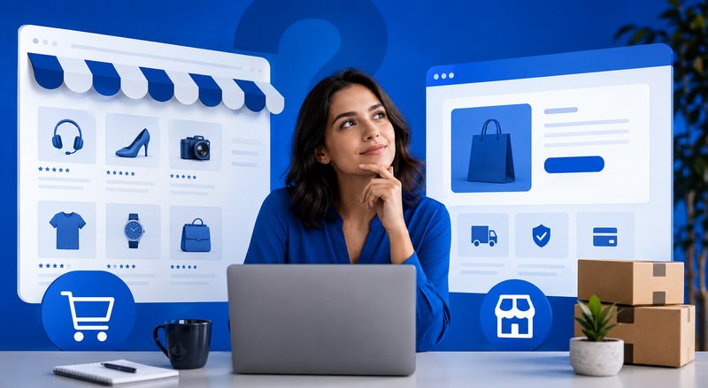 Marketplace ou loja virtual própria: qual vale mais a pena?